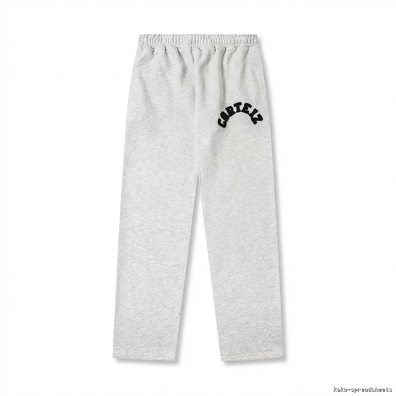 Corteiz minimalist light gray sweatpants