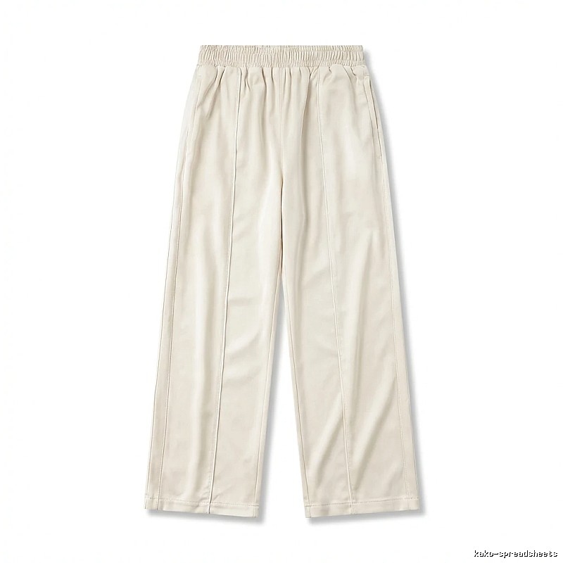Corteiz minimalist style off-white wide-leg pants