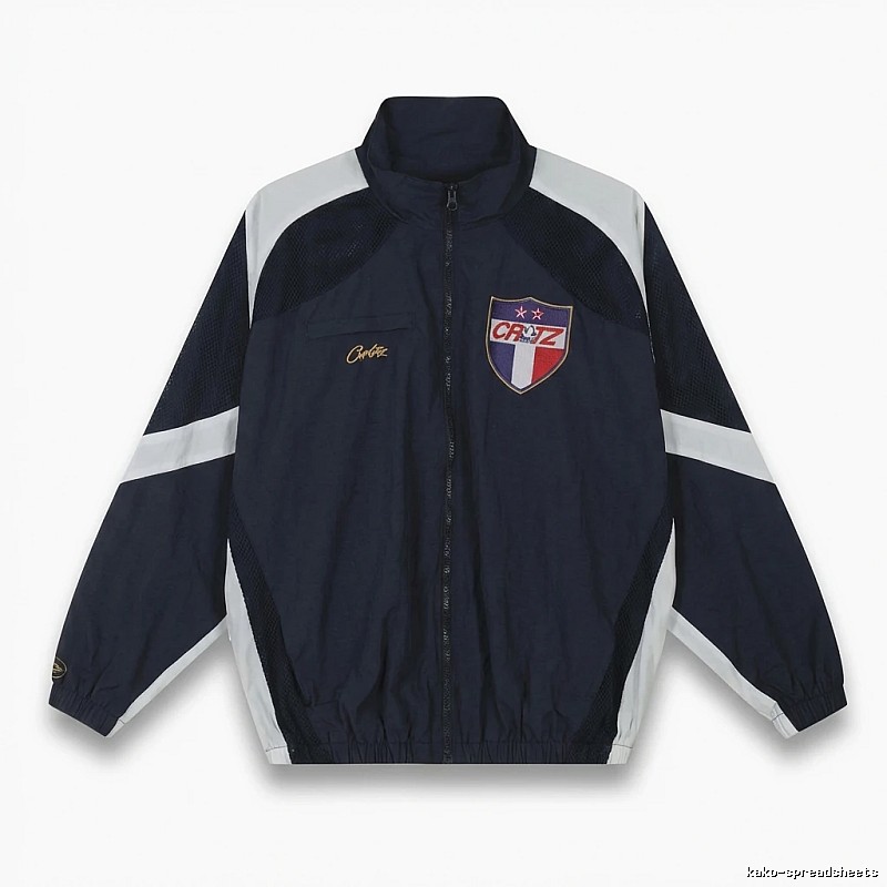 Corteiz sporty blue and white jacket