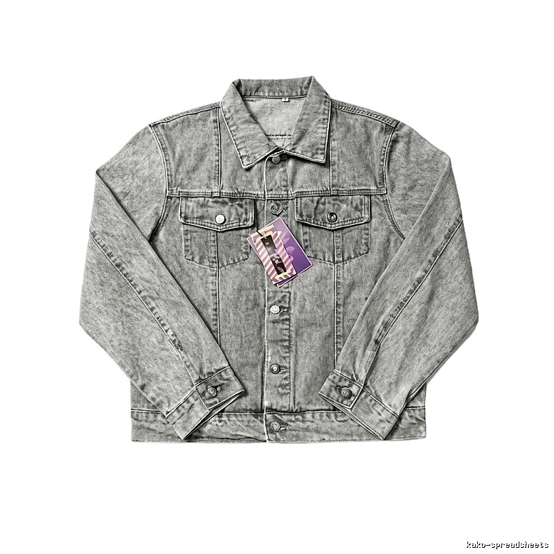Corteiz Washed Grey Denim Jacket