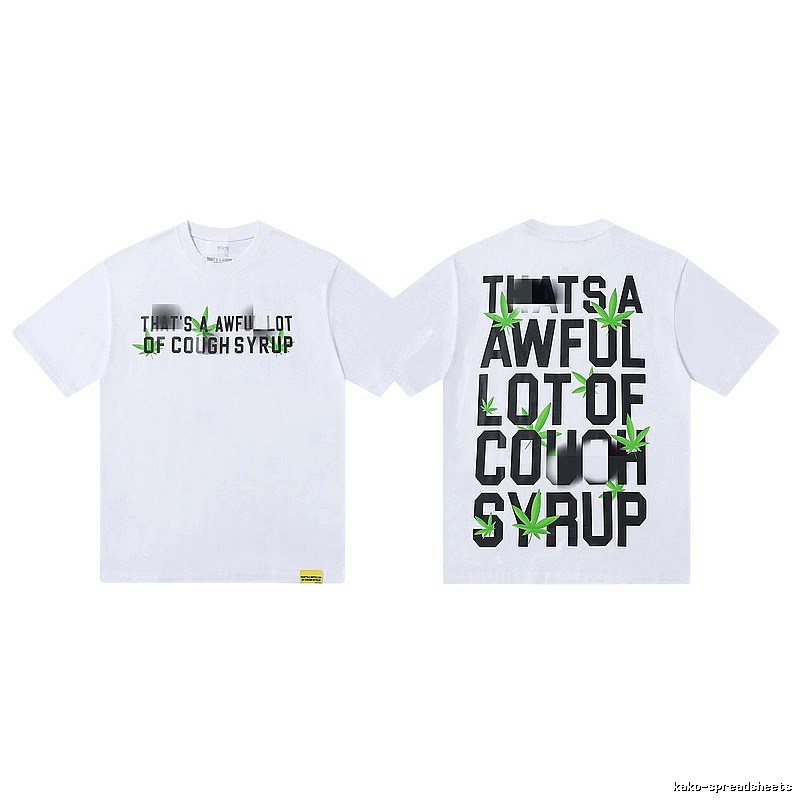 COUGH SYRUP Hemp Leaf Street Style White T-Shirt
