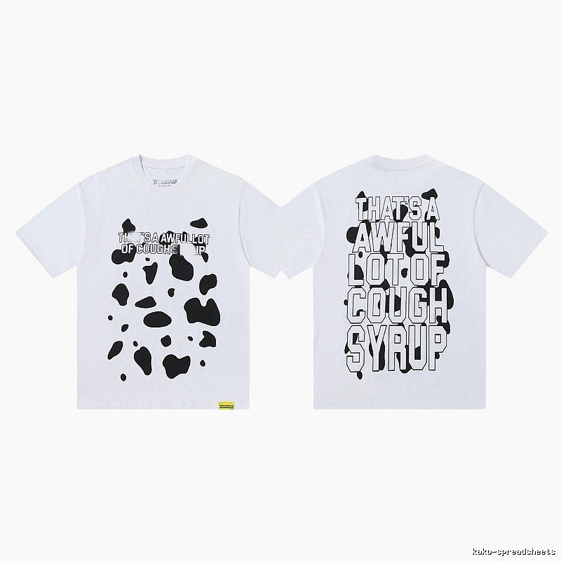 COUGH SYRUP Print Street Style White T-Shirt