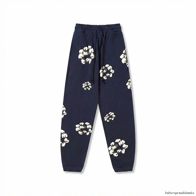 DENIM TEARS Floral Deep Blue Sweatpants