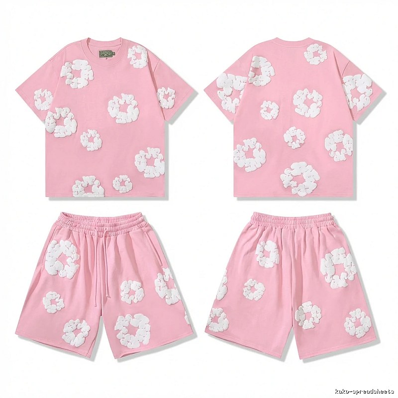 DENIM TEARS Floral Style Pink Suit