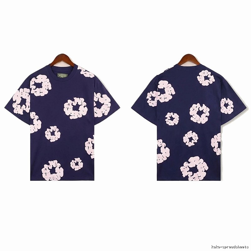DENIM TEARS Printed Retro Style T-shirt