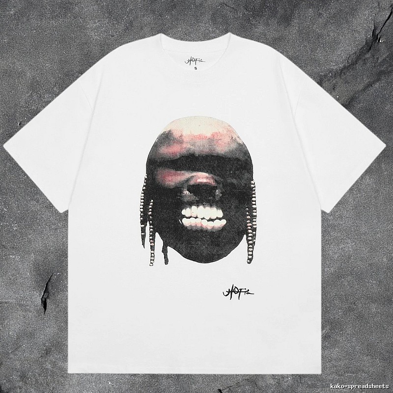 Denim Tears White Graphic T-Shirt Clean Colorway