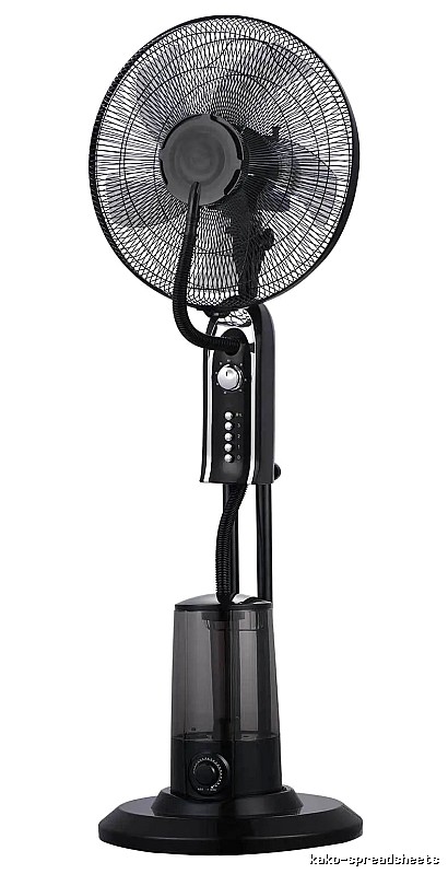 Desktop Pedestal Cooling Fan For Remote Cooling 16-inch Mechanical Control eu Plug