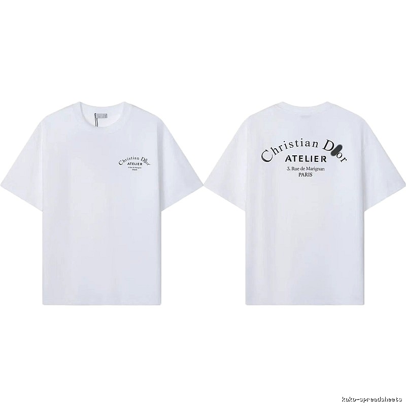Dior Atelier Minimalist Style White T-Shirt