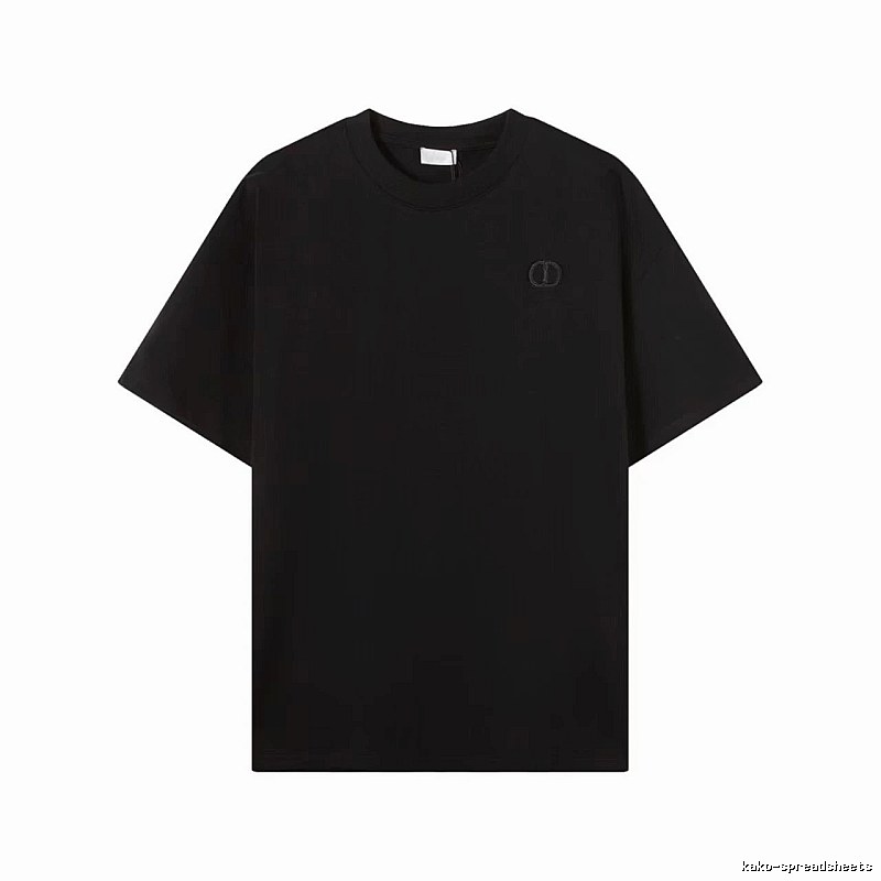 Dior Classic Collection Minimalist Style Black T-Shirt