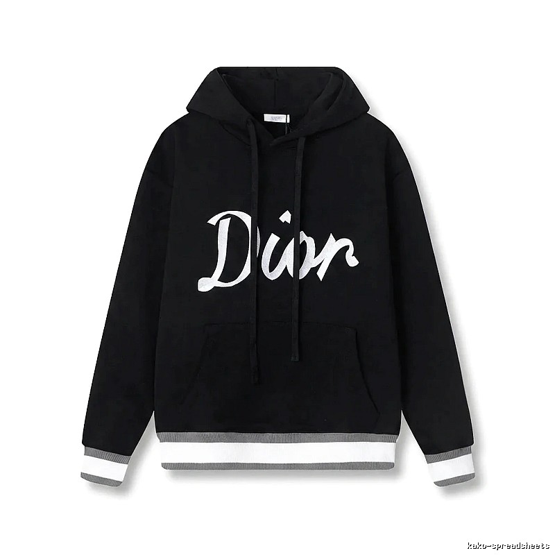 Dior letter-style black sweatshirt