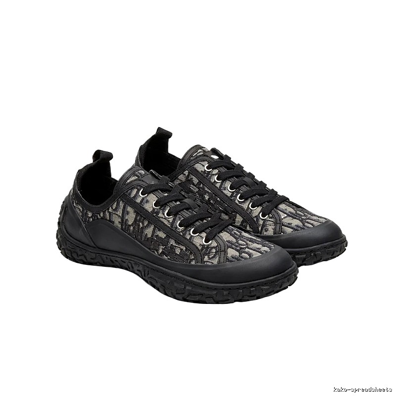 Dior monogram casual style black shoes