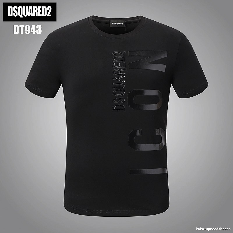 DSQUARED2 ICON Streetwear Black Short-sleeve T-shirt