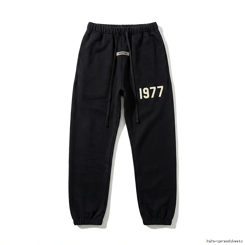 ESSENTIALS 1977 Casual Black Sweatpants