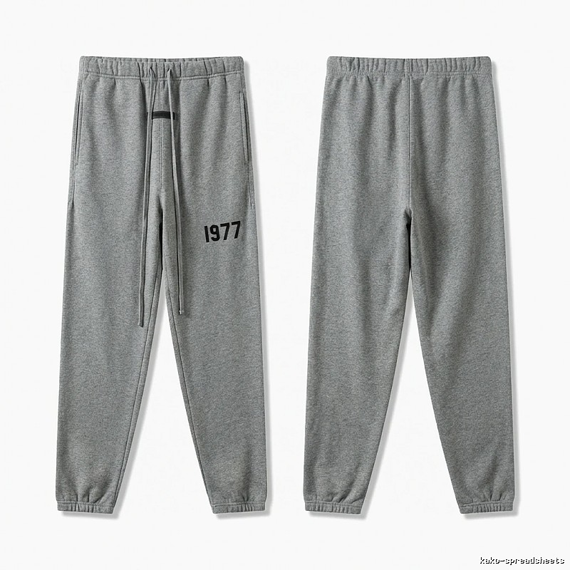 ESSENTIALS 1977 Casual Grey Sweatpants