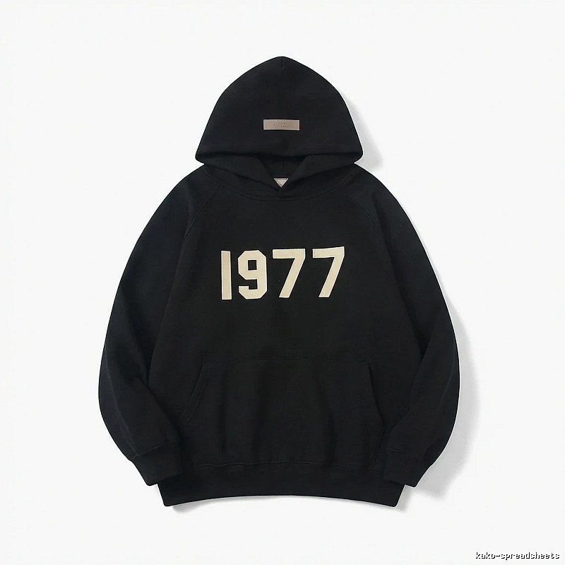 ESSENTIALS 1977 Series Black Sweatshirt