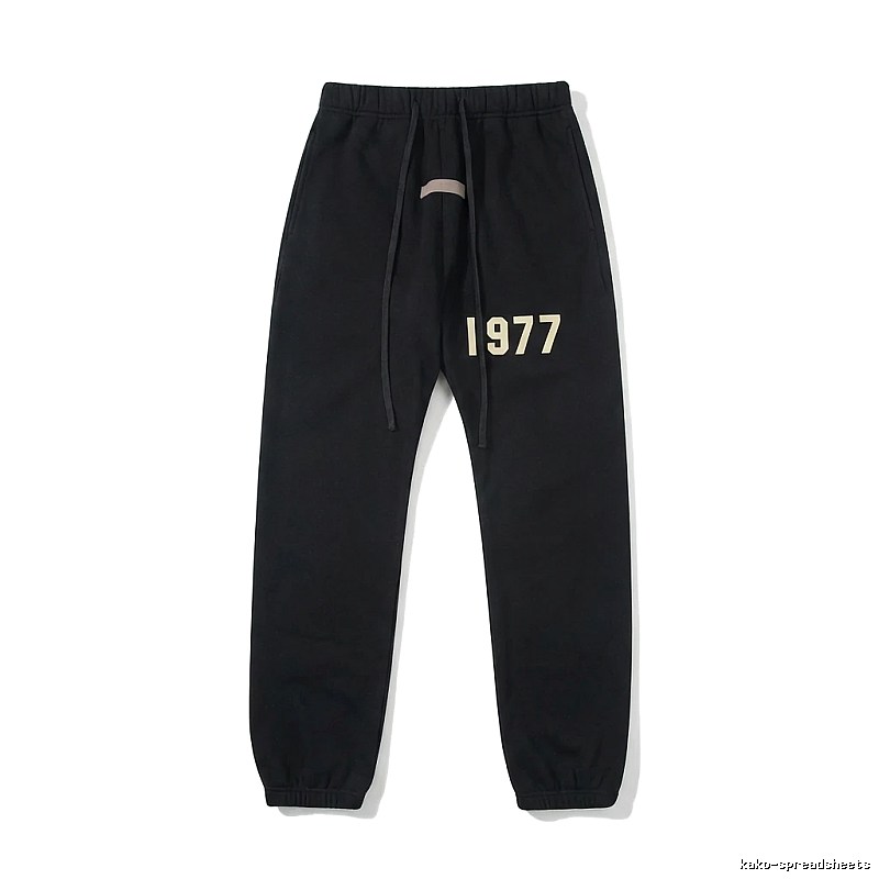 ESSENTIALS 1977 Wind Black Sweatpants