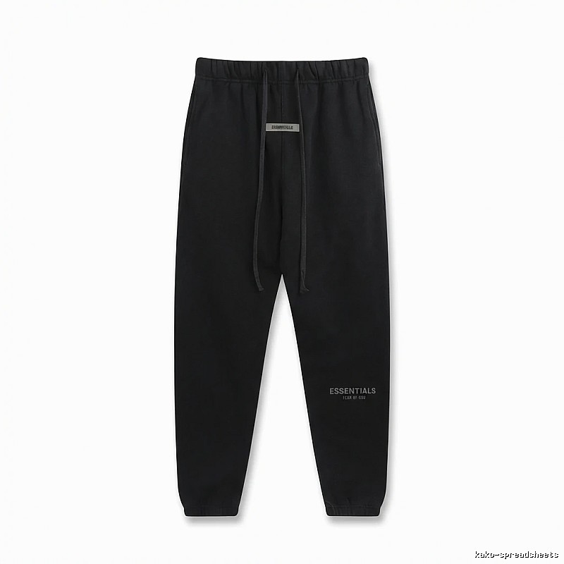 ESSENTIALS Basic Black Sweatpants