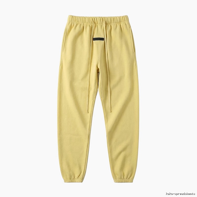 ESSENTIALS Basic Casual Yellow Sweatpants
