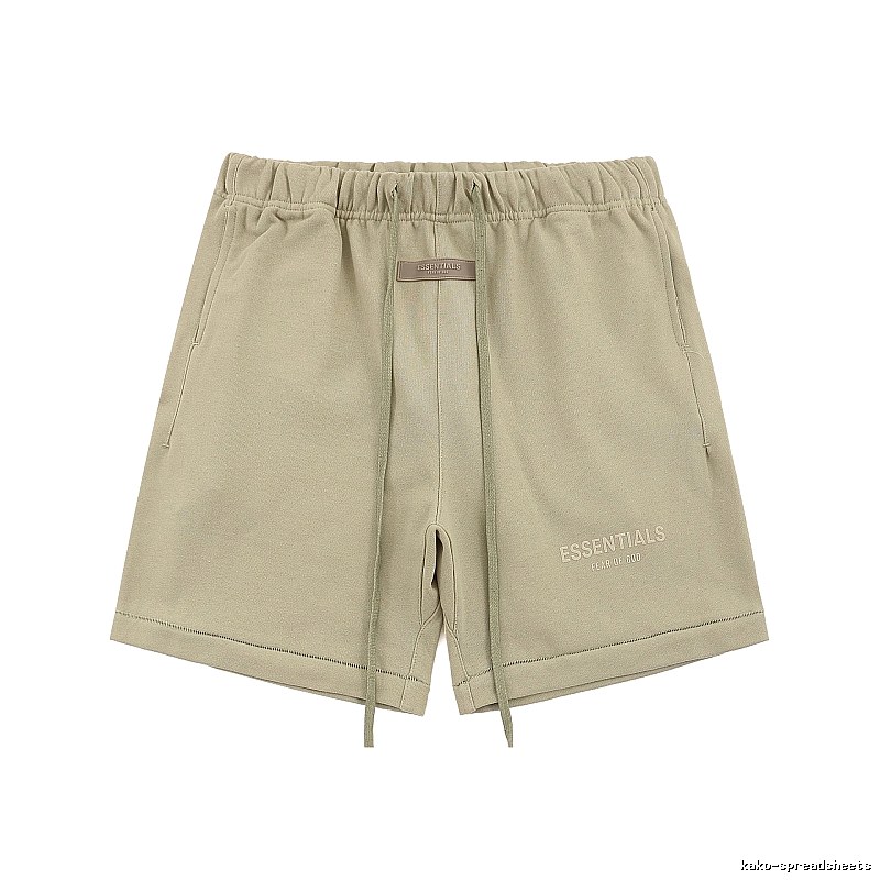 ESSENTIALS Basic Khaki Shorts