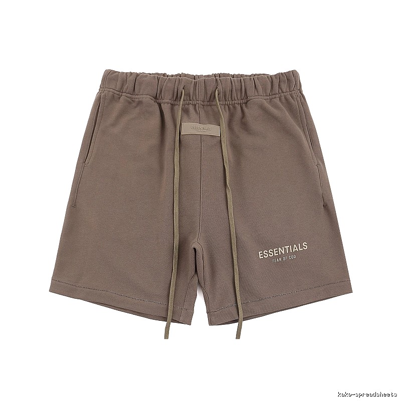 ESSENTIALS Basic Khaki Shorts