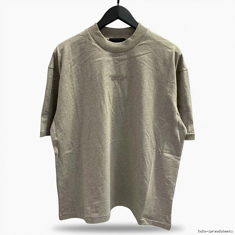 ESSENTIALS Basic Light Gray T-shirt