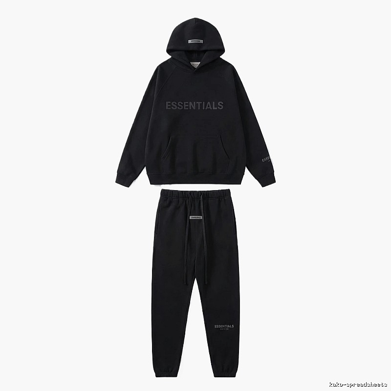 ESSENTIALS casual style black suit
