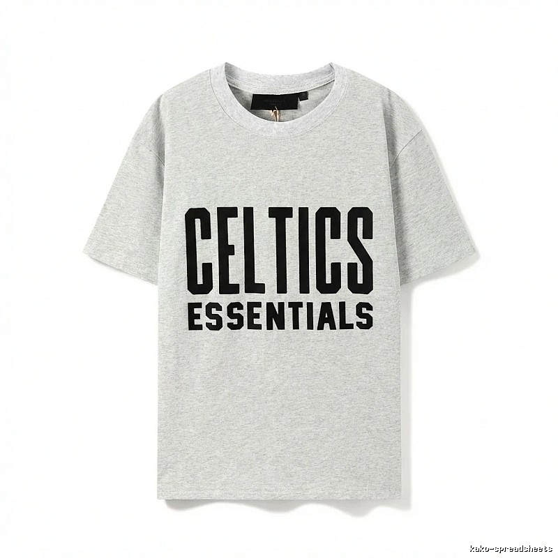 ESSENTIALS Gray and Black T-shirt of the Trendy Brand