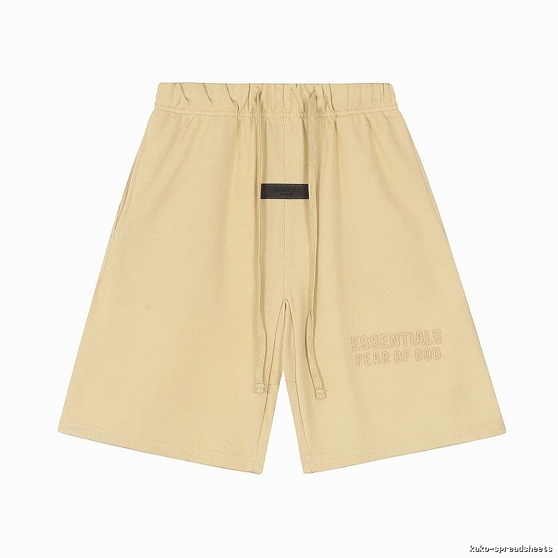 ESSENTIALS minimalist khaki shorts