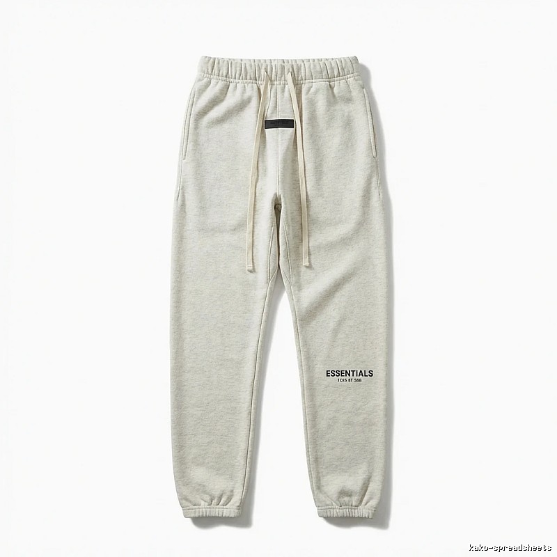 ESSENTIALS minimalist light gray sweatpants