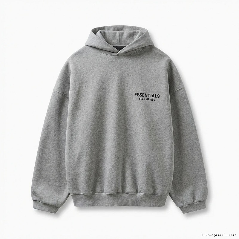ESSENTIALS minimalist light gray sweatshirt