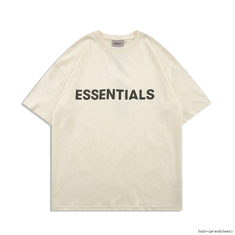 ESSENTIALS minimalist style beige T-shirt