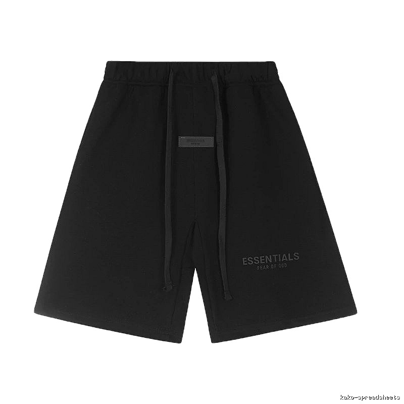 ESSENTIALS minimalist style black shorts