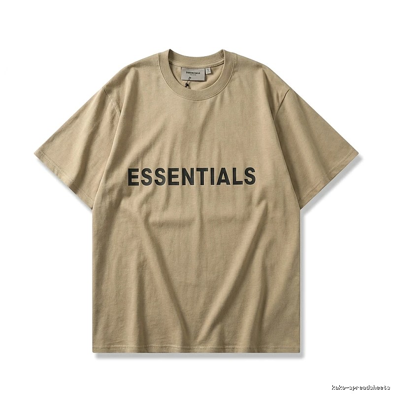 ESSENTIALS minimalist style khaki T-shirt