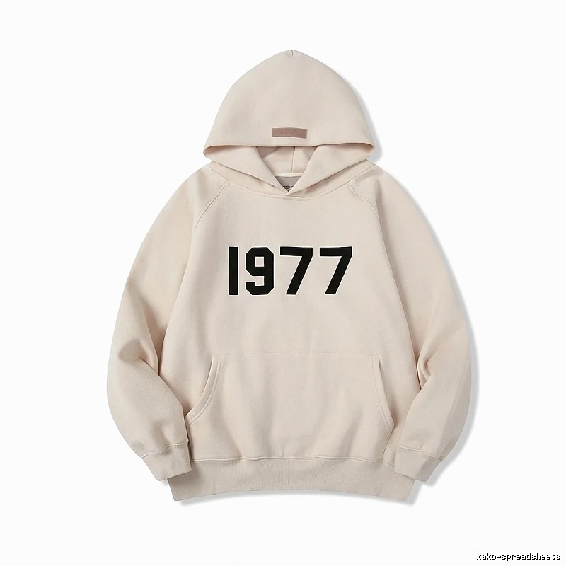 ESSENTIALS minimalist style off-white sweatshirt