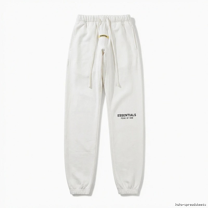 ESSENTIALS minimalist style white sweatpants