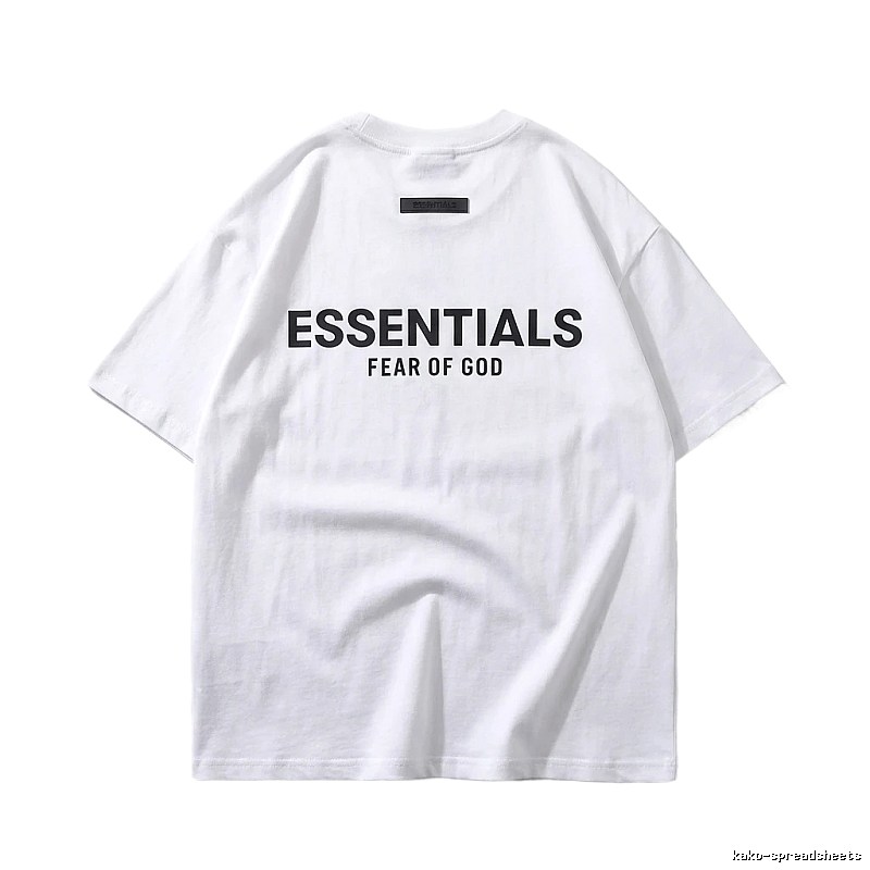 ESSENTIALS minimalist style white T-shirt