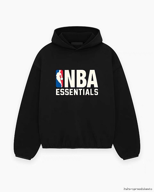 ESSENTIALS NBA-style black hoodie