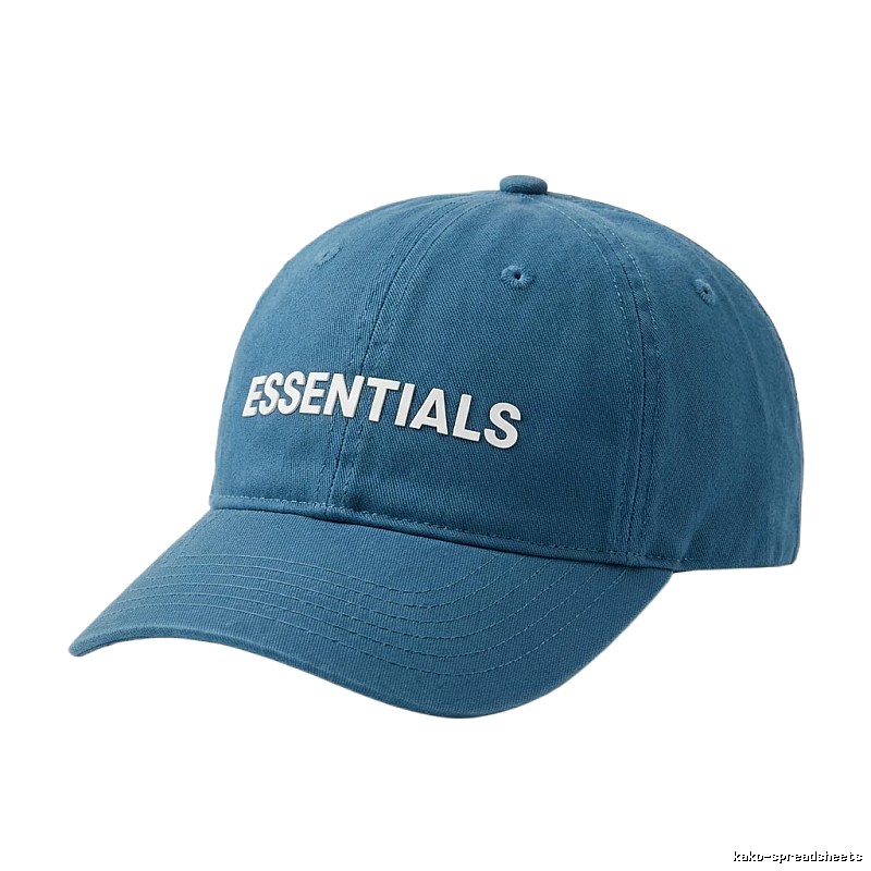 ESSENTIALS Simple Style Denim Blue Hat