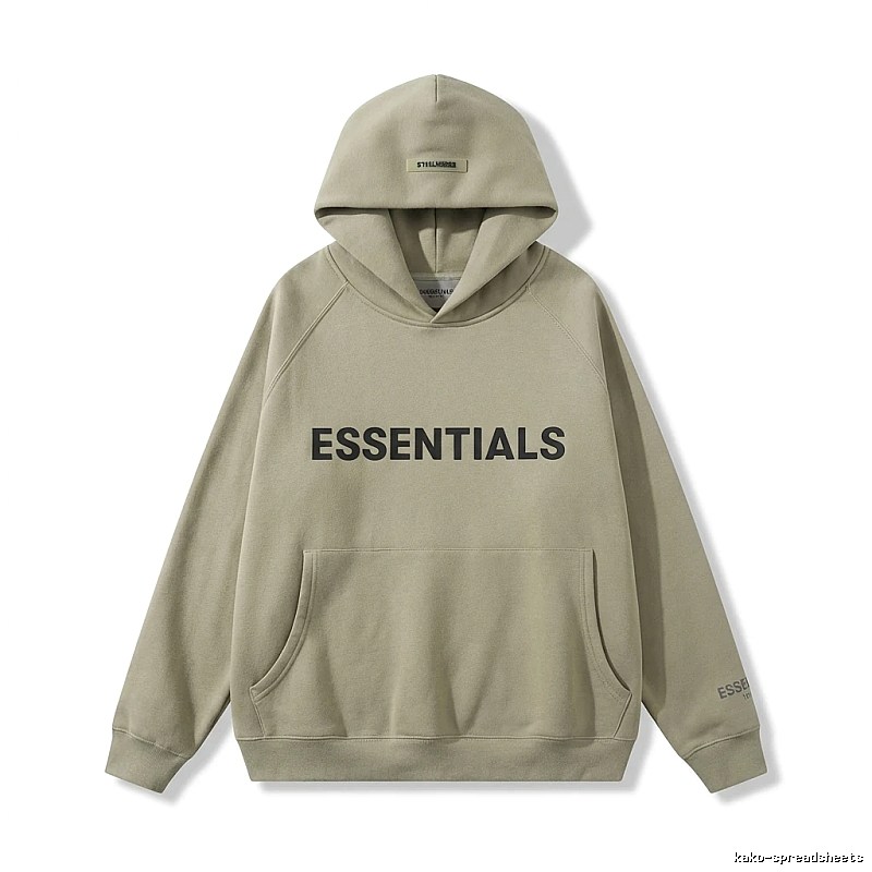 ESSENTIALS Simple Style Grey Hoodie