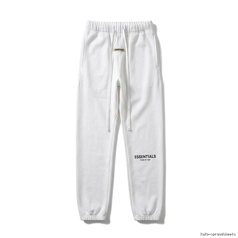 ESSENTIALS Simple Style White Sweatpants