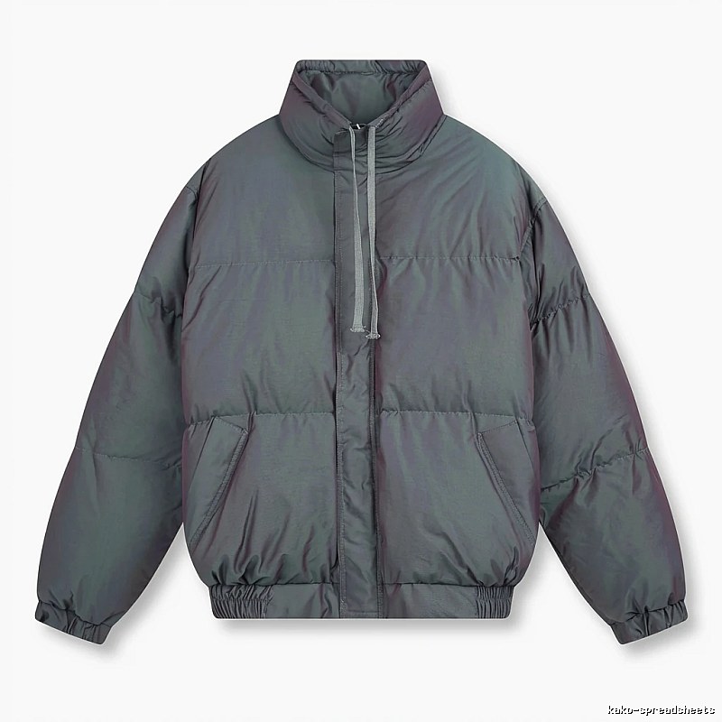 ESSENTIALS trendy and cool style dark gray cotton-padded coat