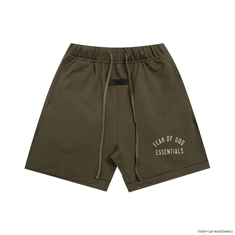 ESSENTIALS trendy brand army green shorts