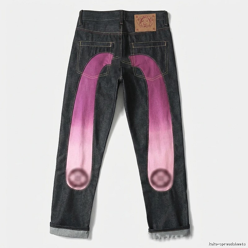 EVISU Gradient Trend Brand Jeans