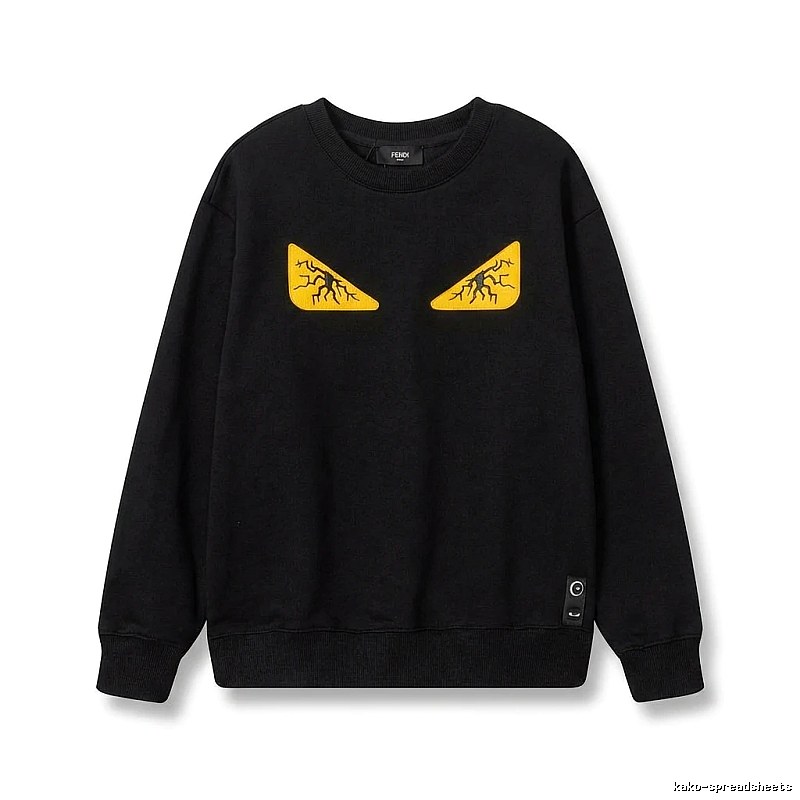 Fendi Monster Trendy Cool Black Sweatshirt