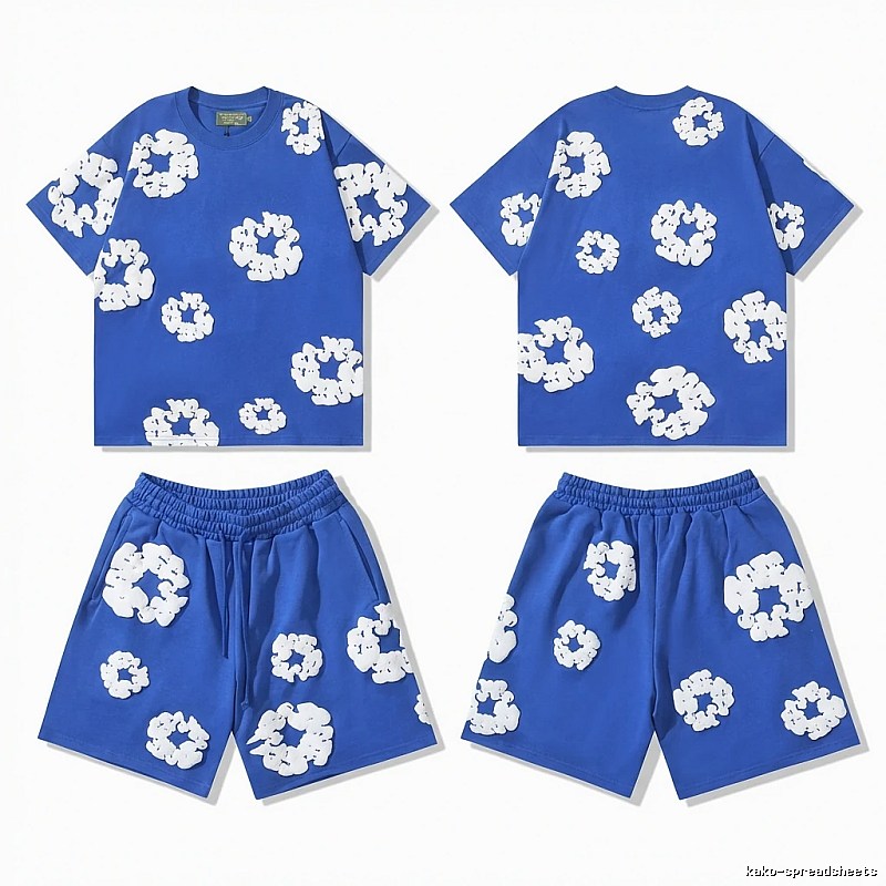 Flower Style Blue Suit of DENIM TEARS