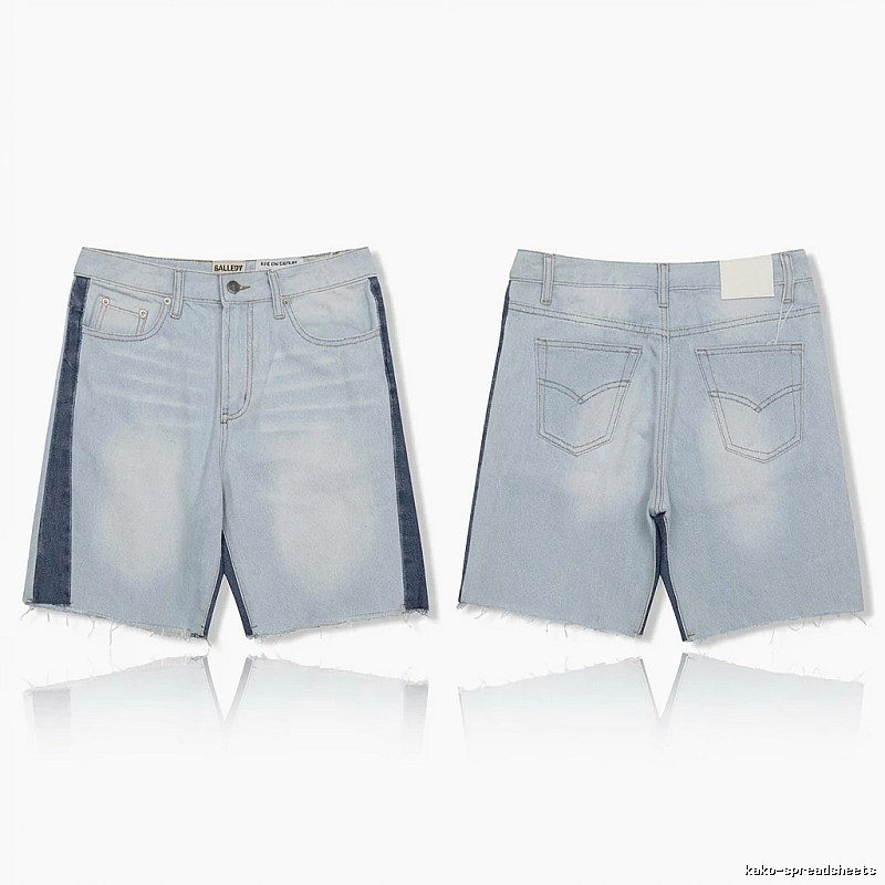 Gallery Dept denim-style light blue shorts