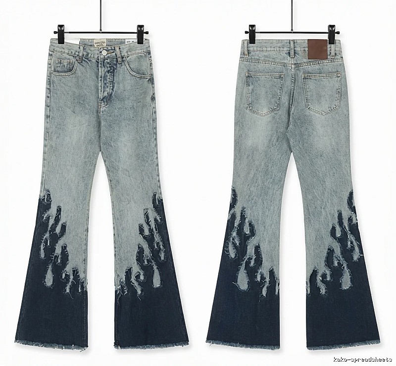Gallery Dept Flame Wind Blue Jeans