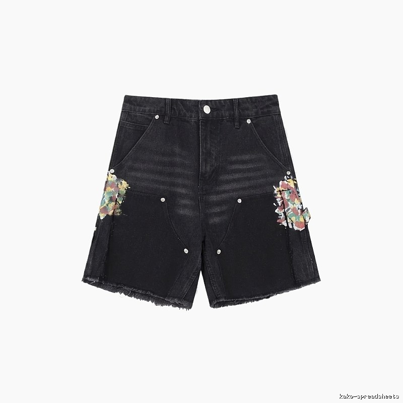 Gallery Dept Graffiti Style Black Shorts