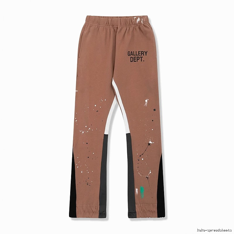 Gallery Dept Graffiti Style Coffee-colored Pants