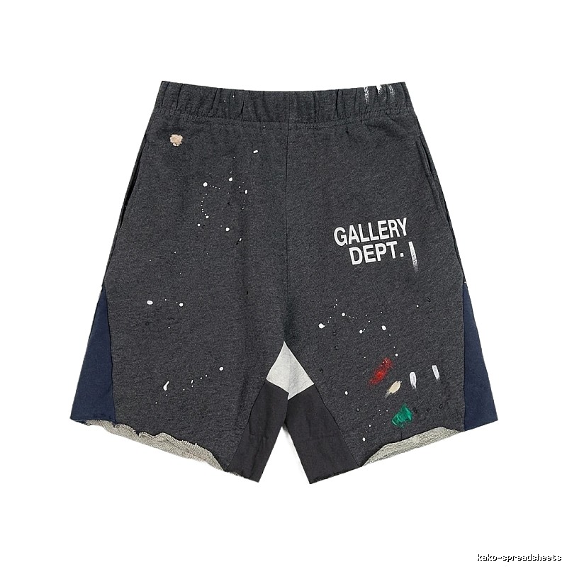 Gallery Dept Graffiti Style Grey Shorts